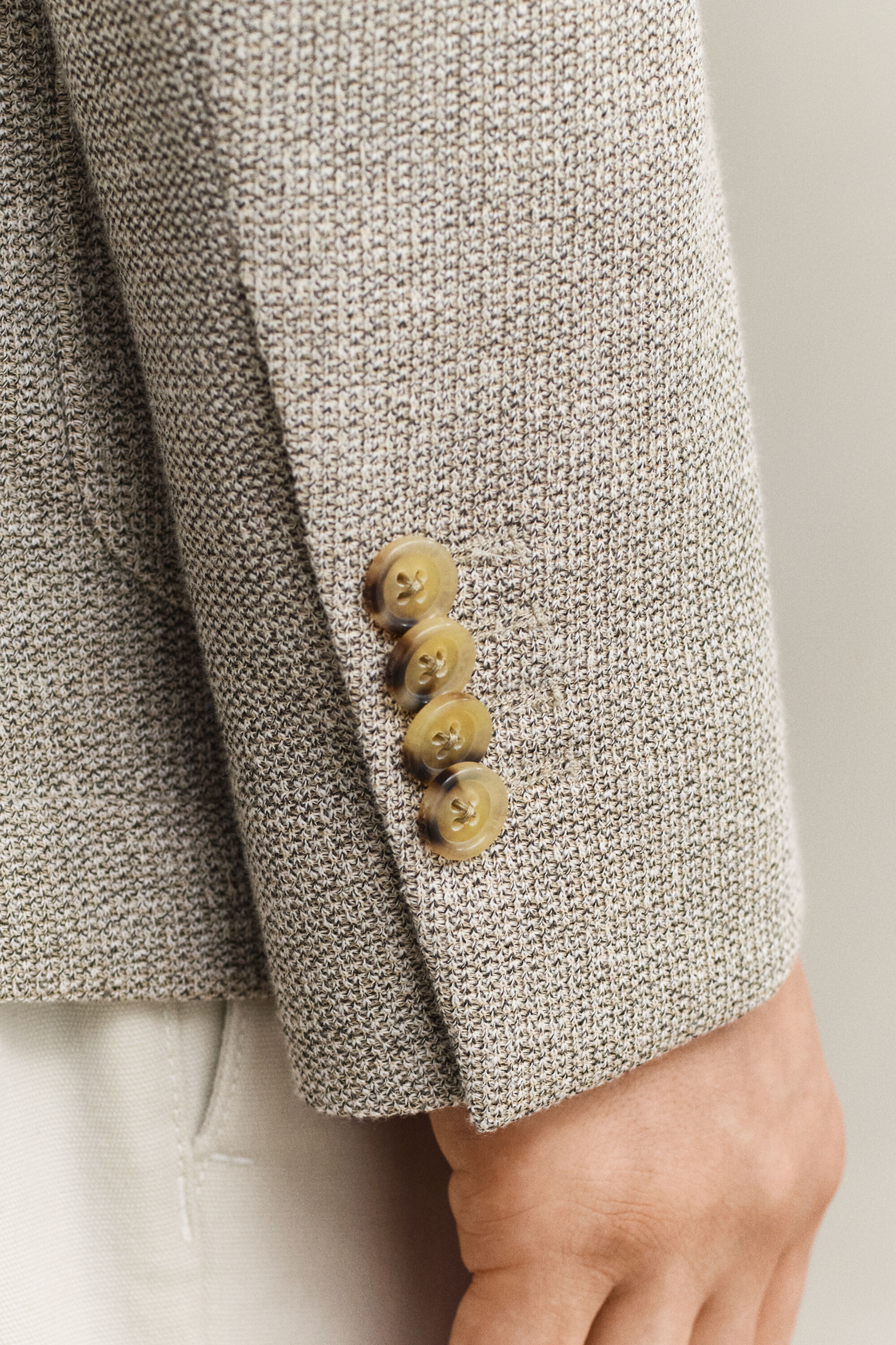 Blazer em malha jersey