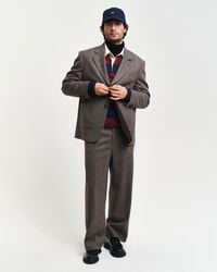 Blazer de fato em l&atilde; moulin&eacute; relaxed fit