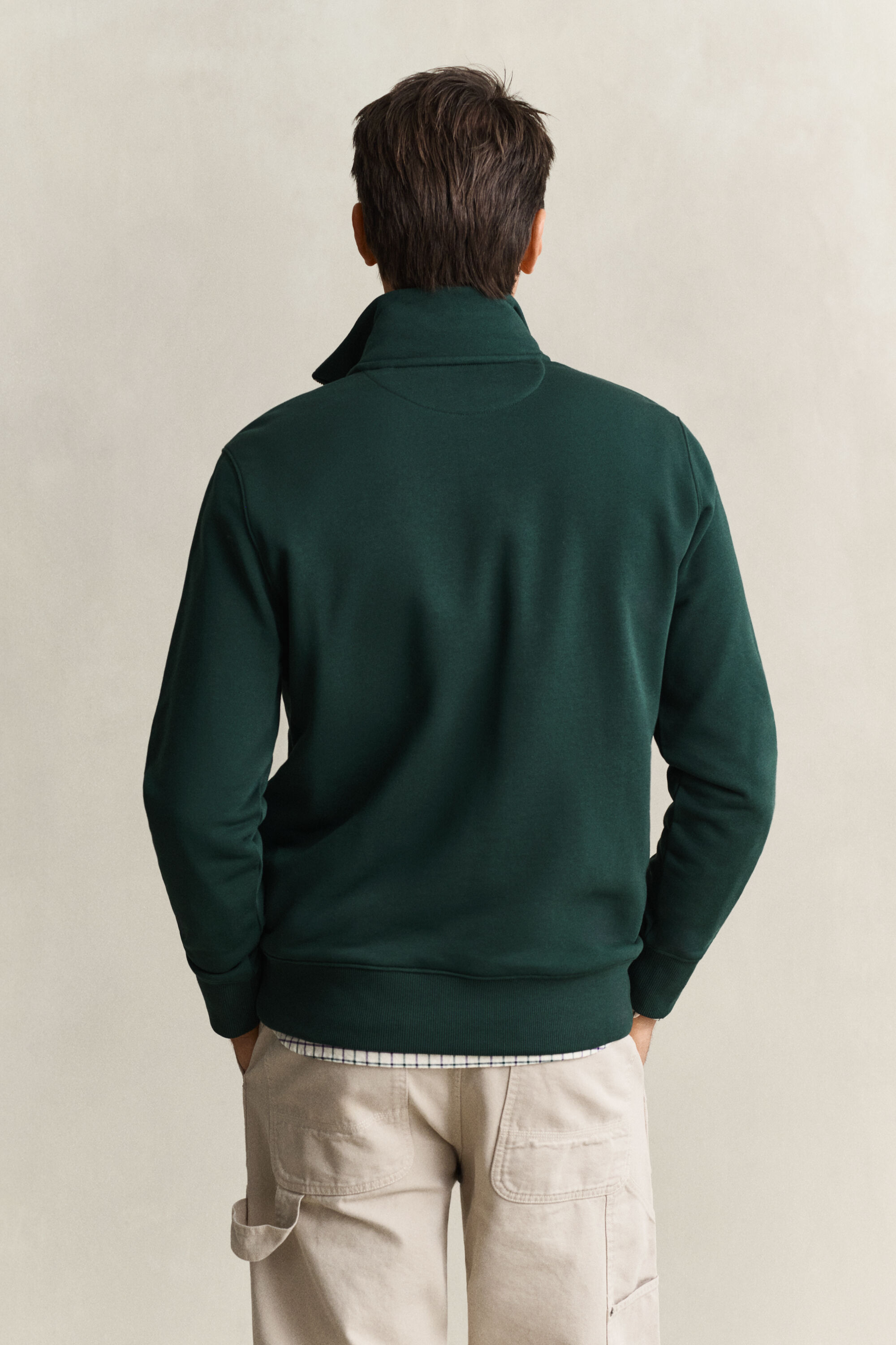 Sweatshirt com meio fecho Shield