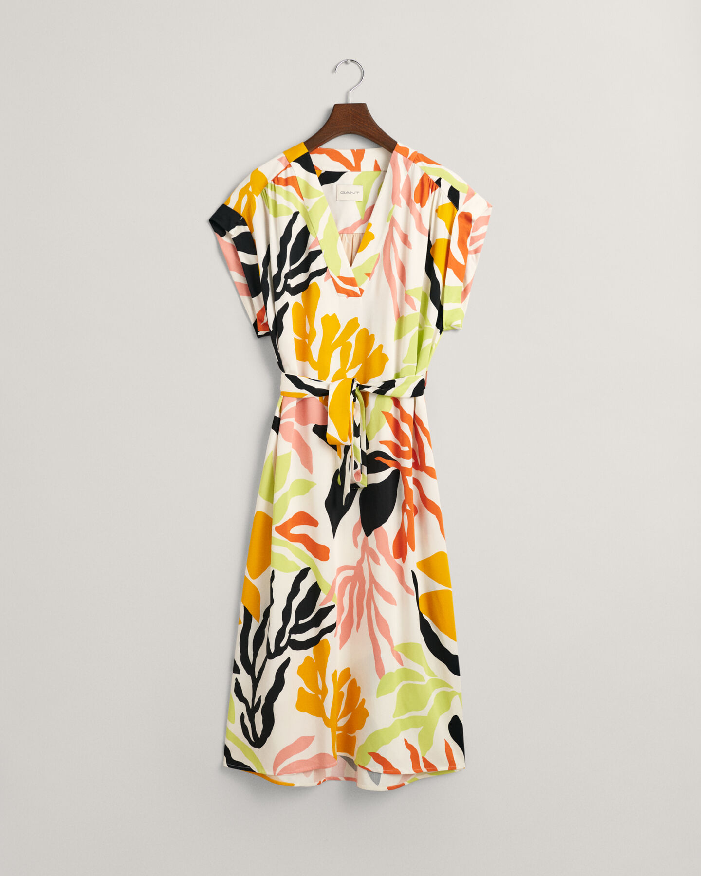 Vestido de manga curta Palm Print