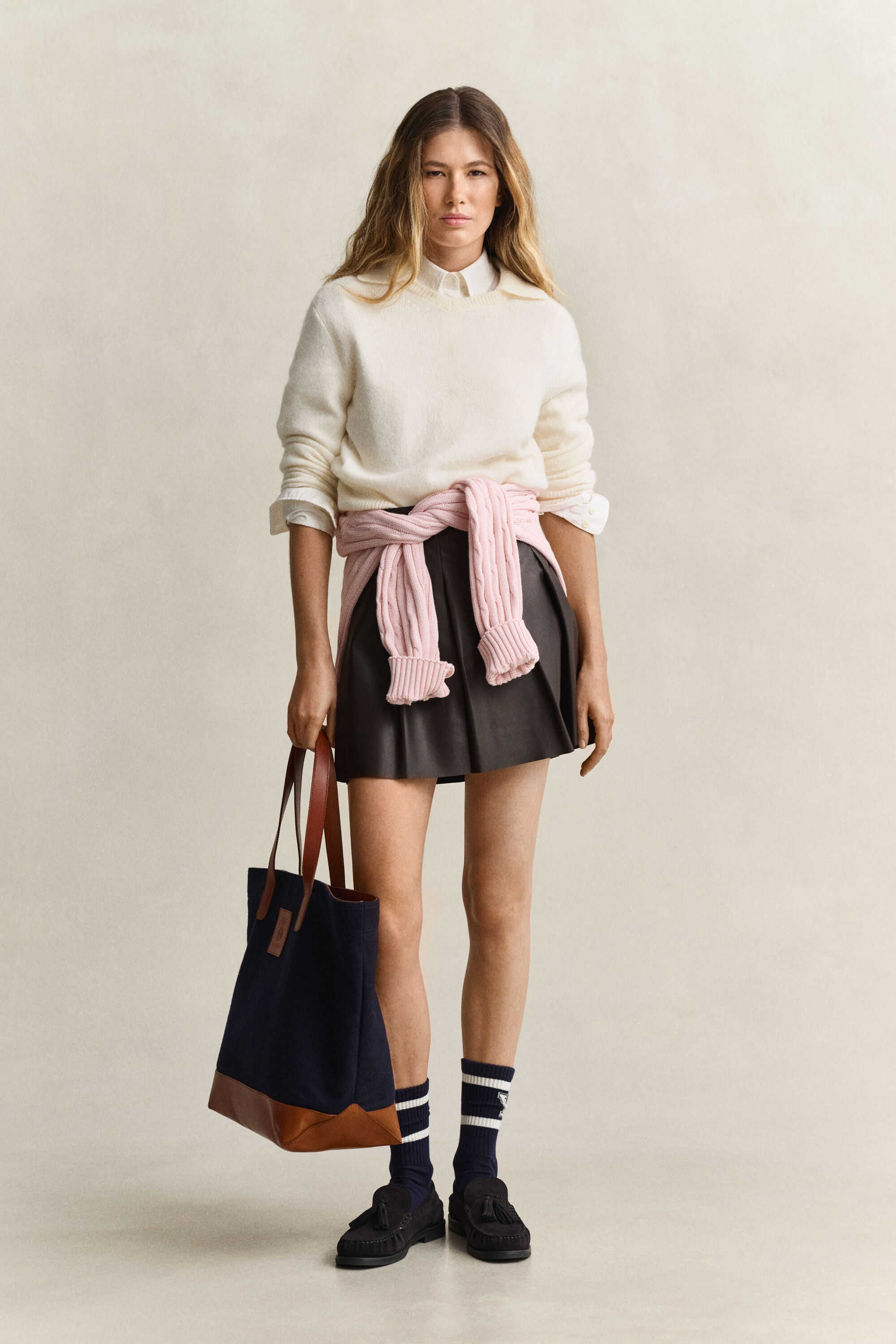 Camisola de malha com decote em V Gant x Yale