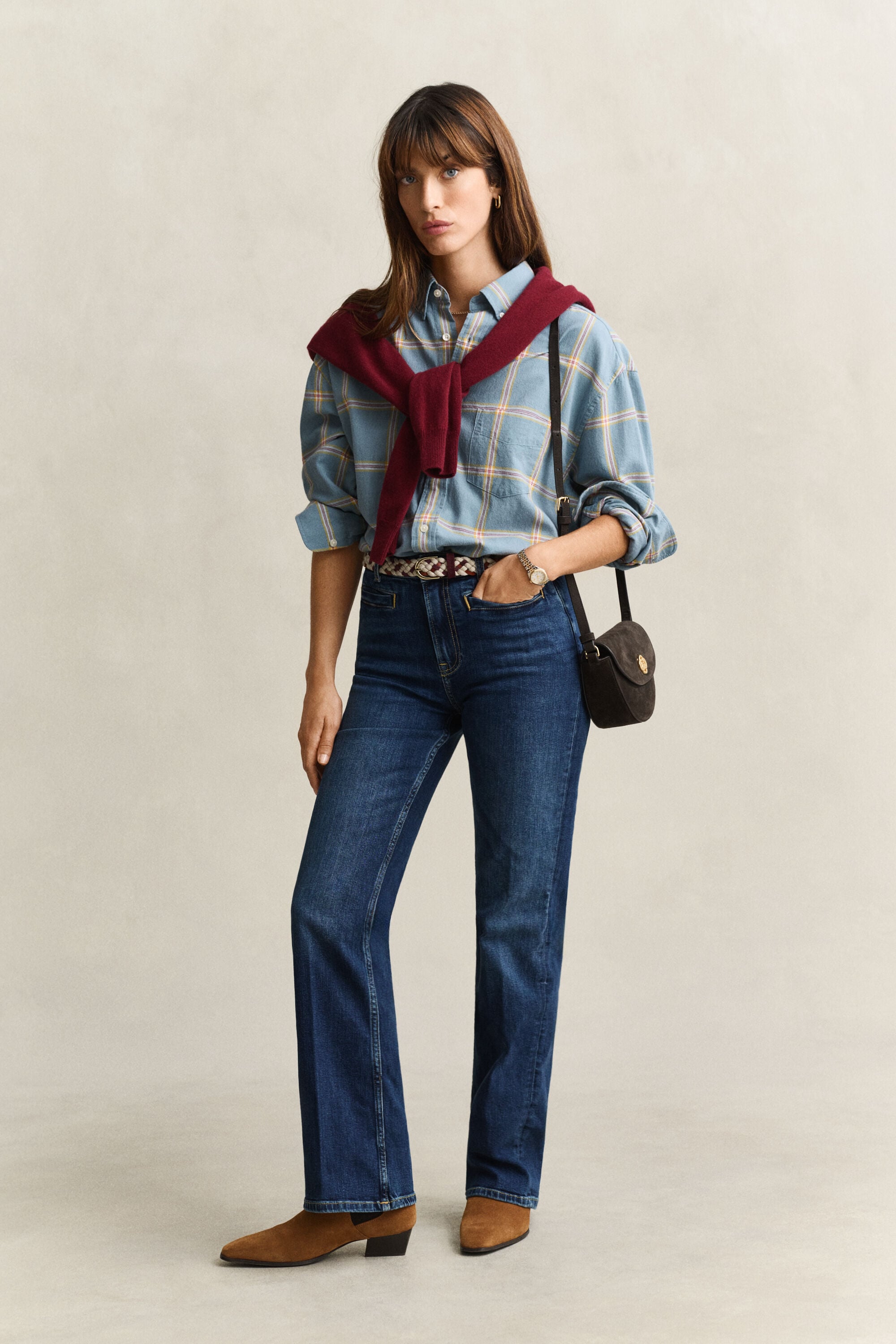 Camisa axadrezada réplica dos anos 60