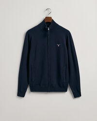 Casaco com fecho em lã extrafina