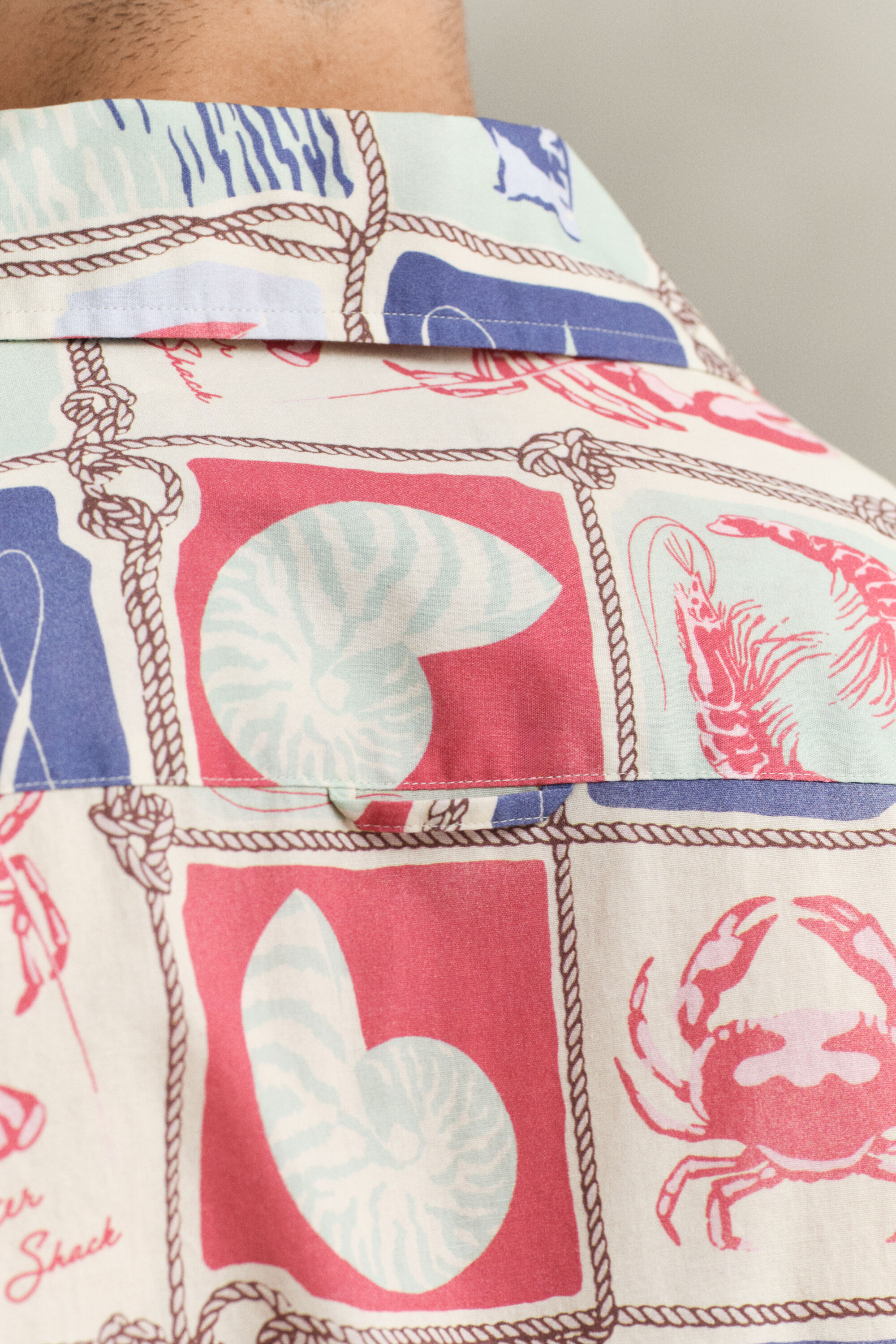 Camisa de manga curta Nautical