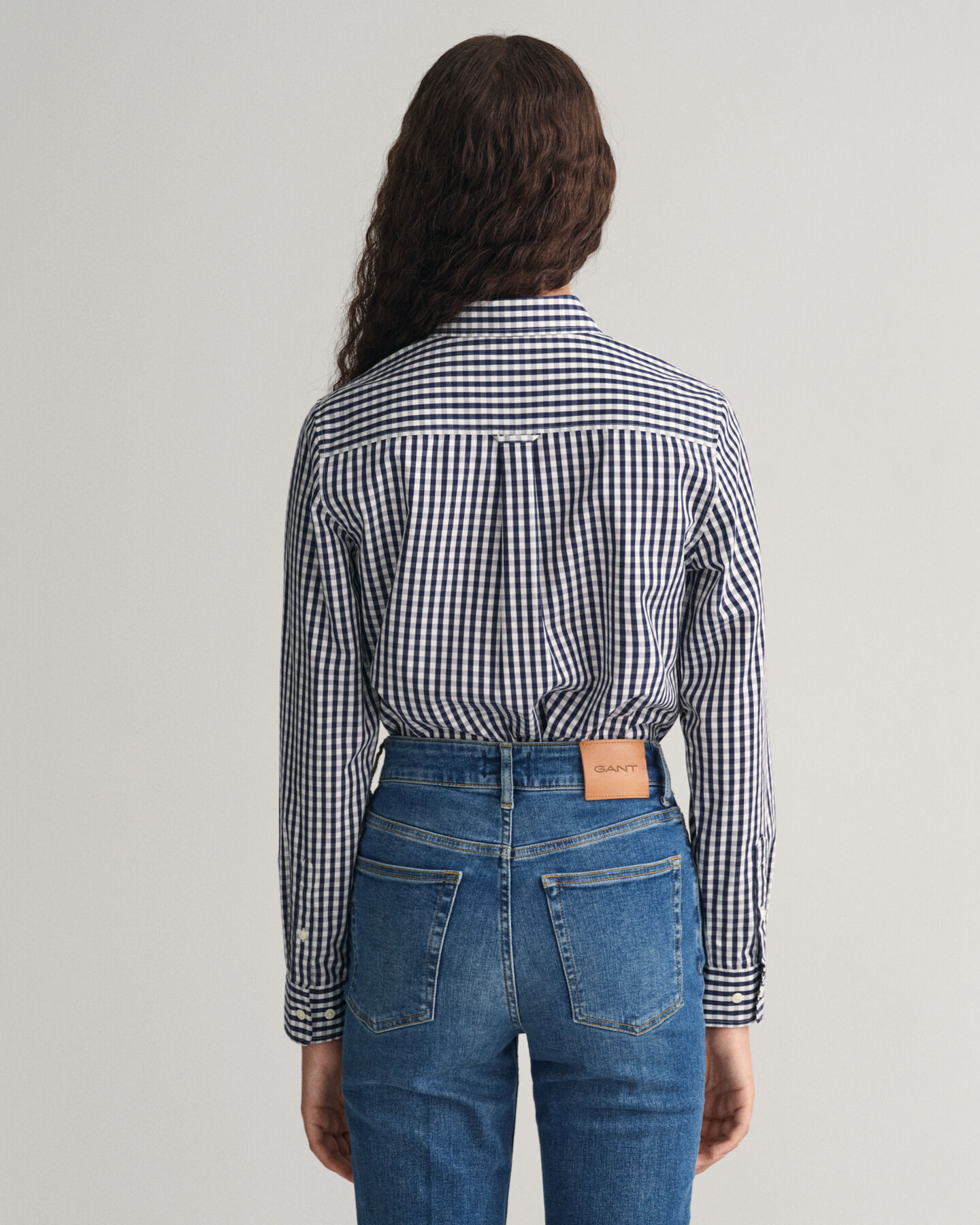 Camisa em popelina gingham regular fit