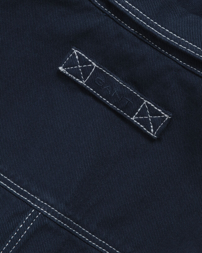 Sobrecamisa em sarja de algod&atilde;o org&acirc;nico