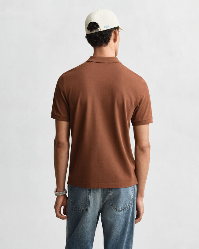 Polo em algodão piqué Shield regular fit