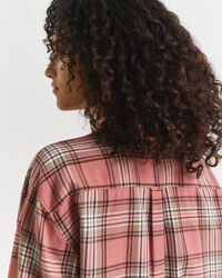 Camisa de flanela com padrão de xadrez relaxed fit