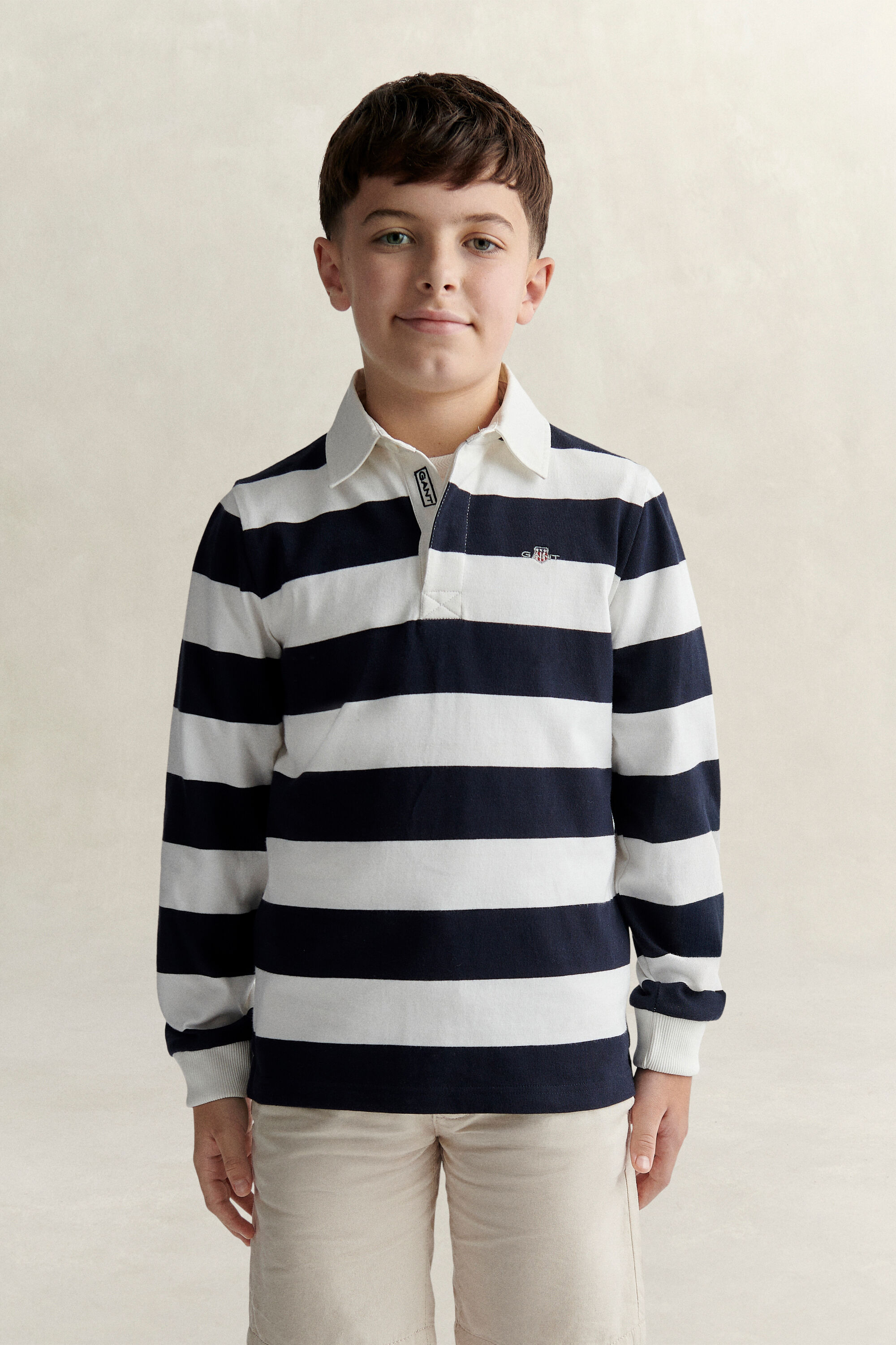 Teen Boys Striped Rugger