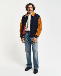 GANT Varsity Jacket em mistura de lã e camurça