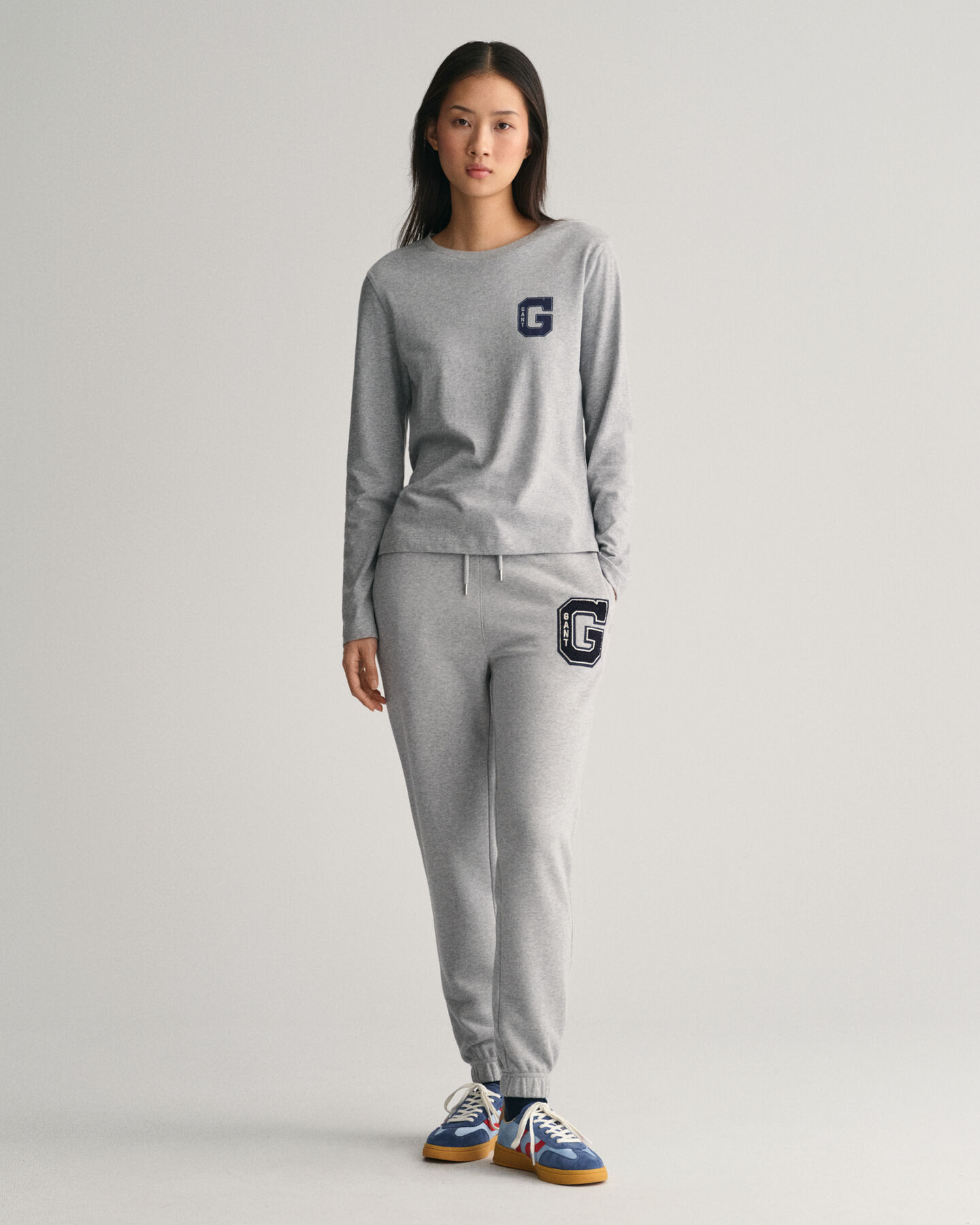 T-shirt de manga comprida com decote redondo G