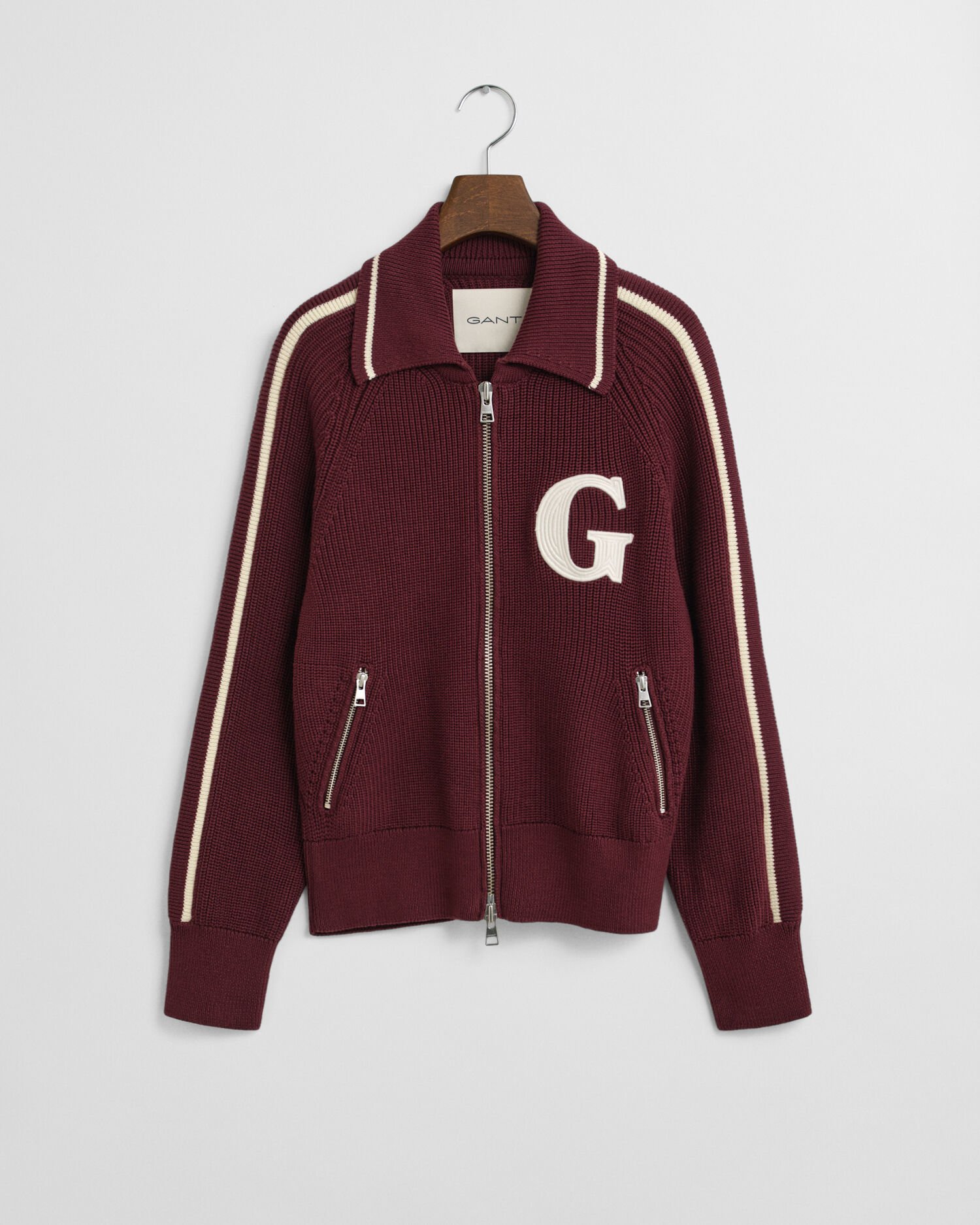 Casaco de malha com fecho de correr GANT Varsity