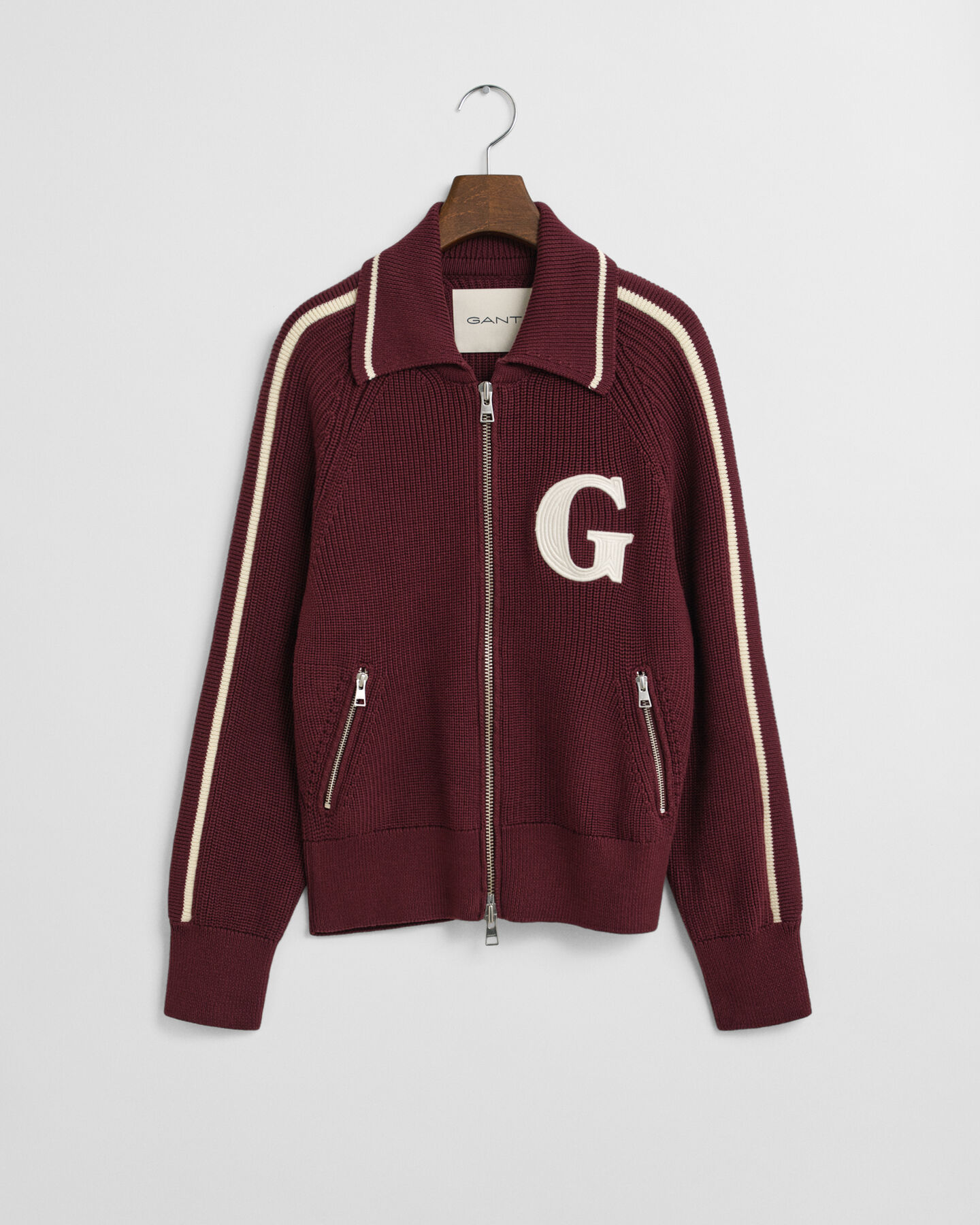 Casaco de malha com fecho de correr GANT Varsity