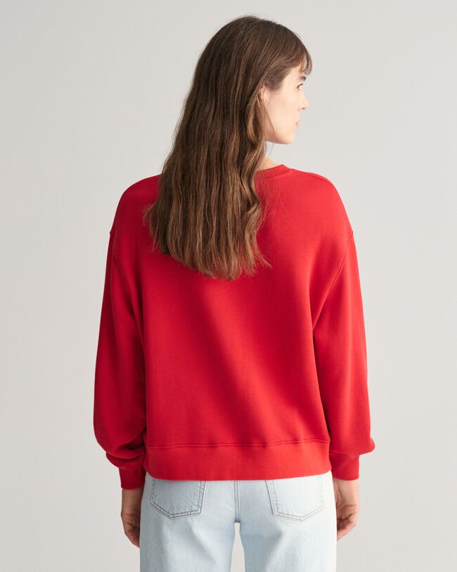 Sweatshirt com decote redondo Logo