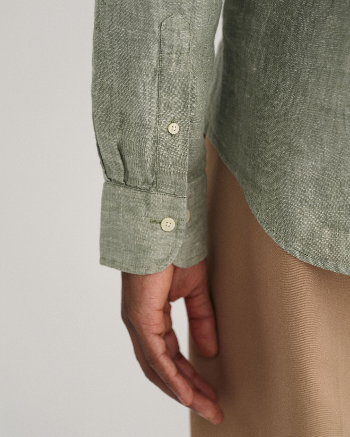 Camisa de linho slim fit