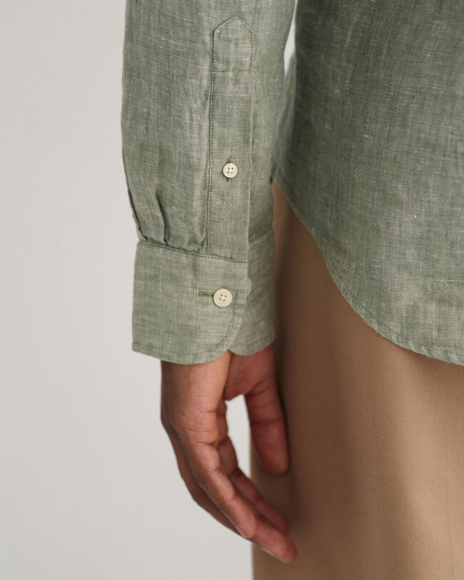 Camisa de linho slim fit