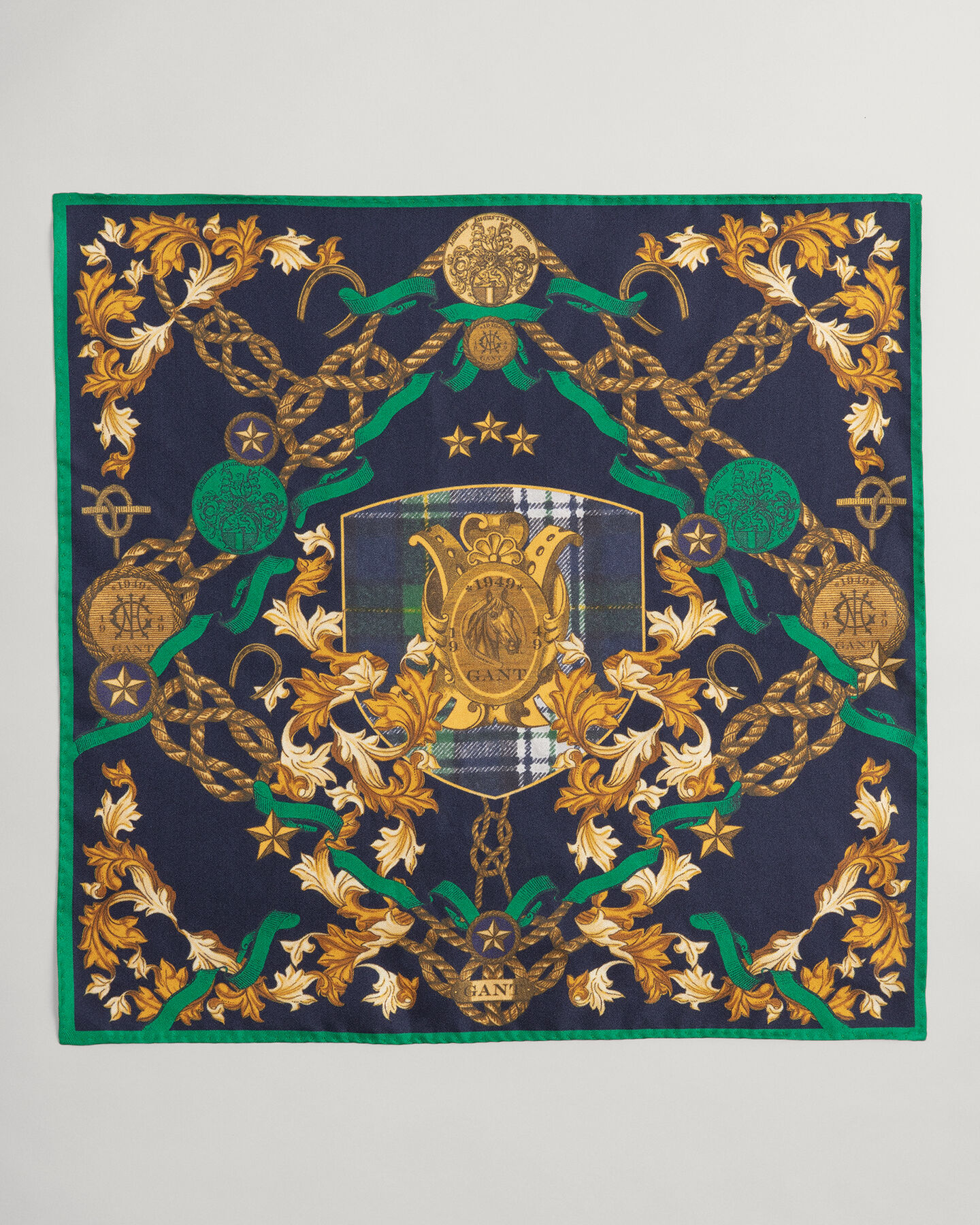 Lenço de bolso com estampado Chain