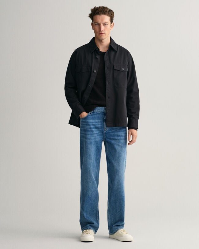 Sobrecamisa em sarja leve