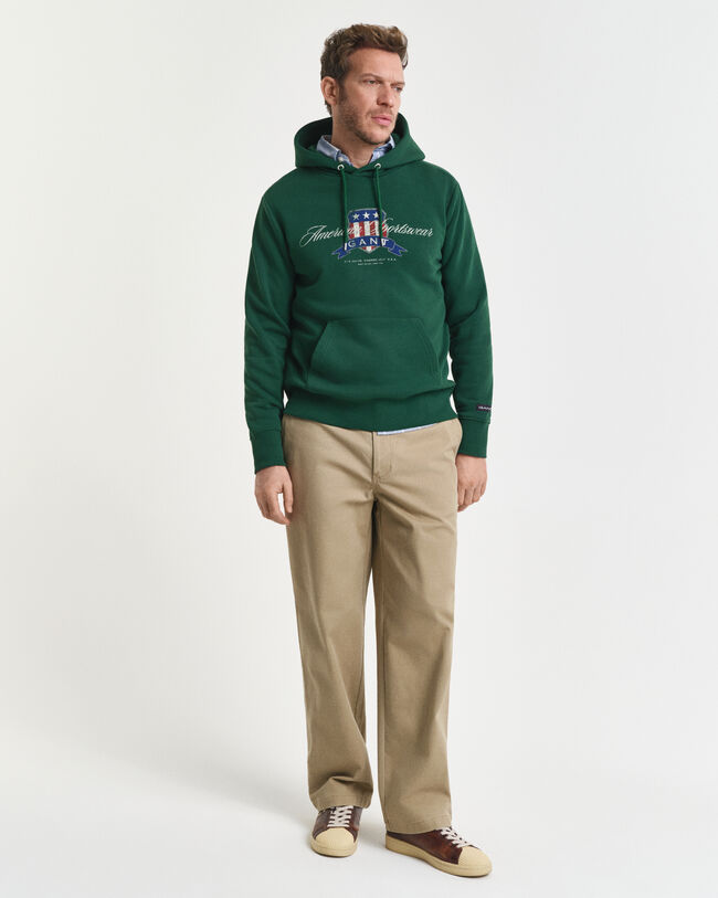 Sweatshirt com capuz Crest Graphic