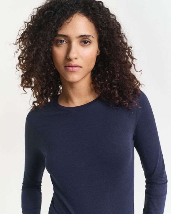 Camisola de manga comprida em algodão leve