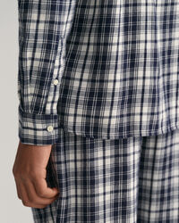 Camisa de flanela com padr&atilde;o de xadrez regular fit Teen Boys