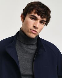 Casaco Harrington em mistura de lã