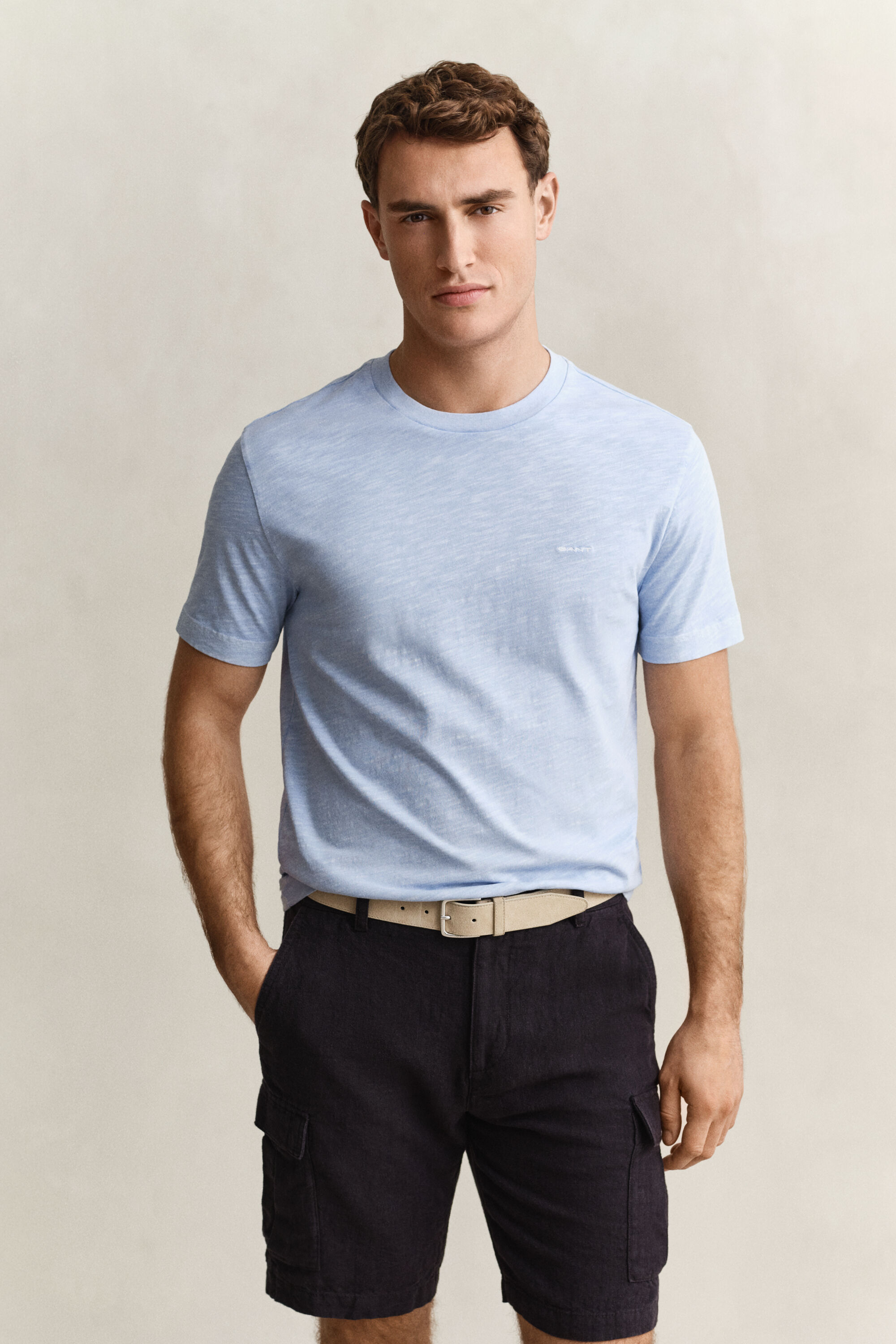 T-shirt com efeito desgastado