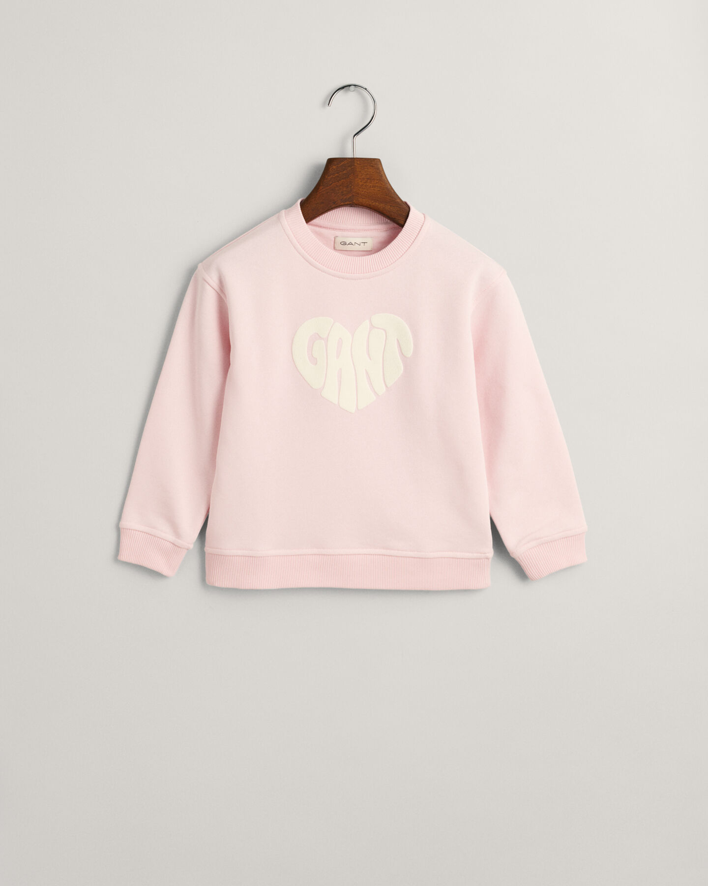 Sweatshirt com decote redondo Heart Graphic Girls