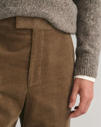 Calças de fato em bombazina