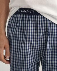 Calças de pijama com micropadrão de xadrez