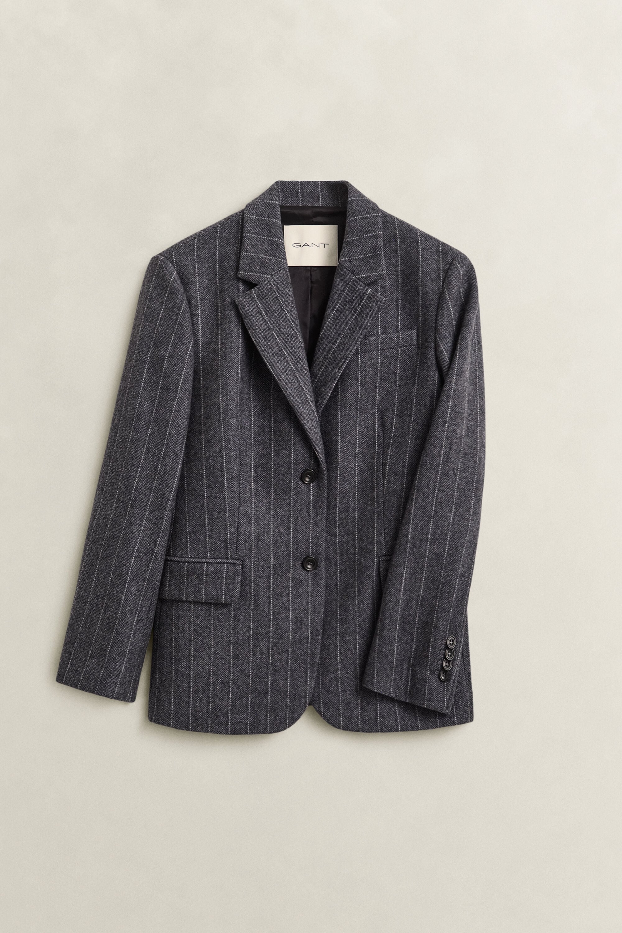 Blazer ampulheta Pinstripe