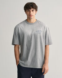 T-shirt com efeito desgastado