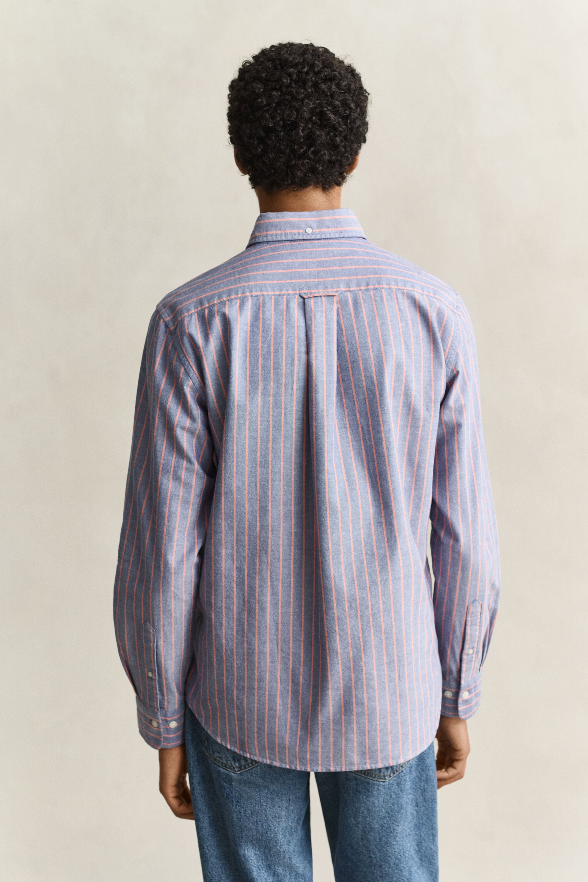 Camisa Oxford às riscas Classic