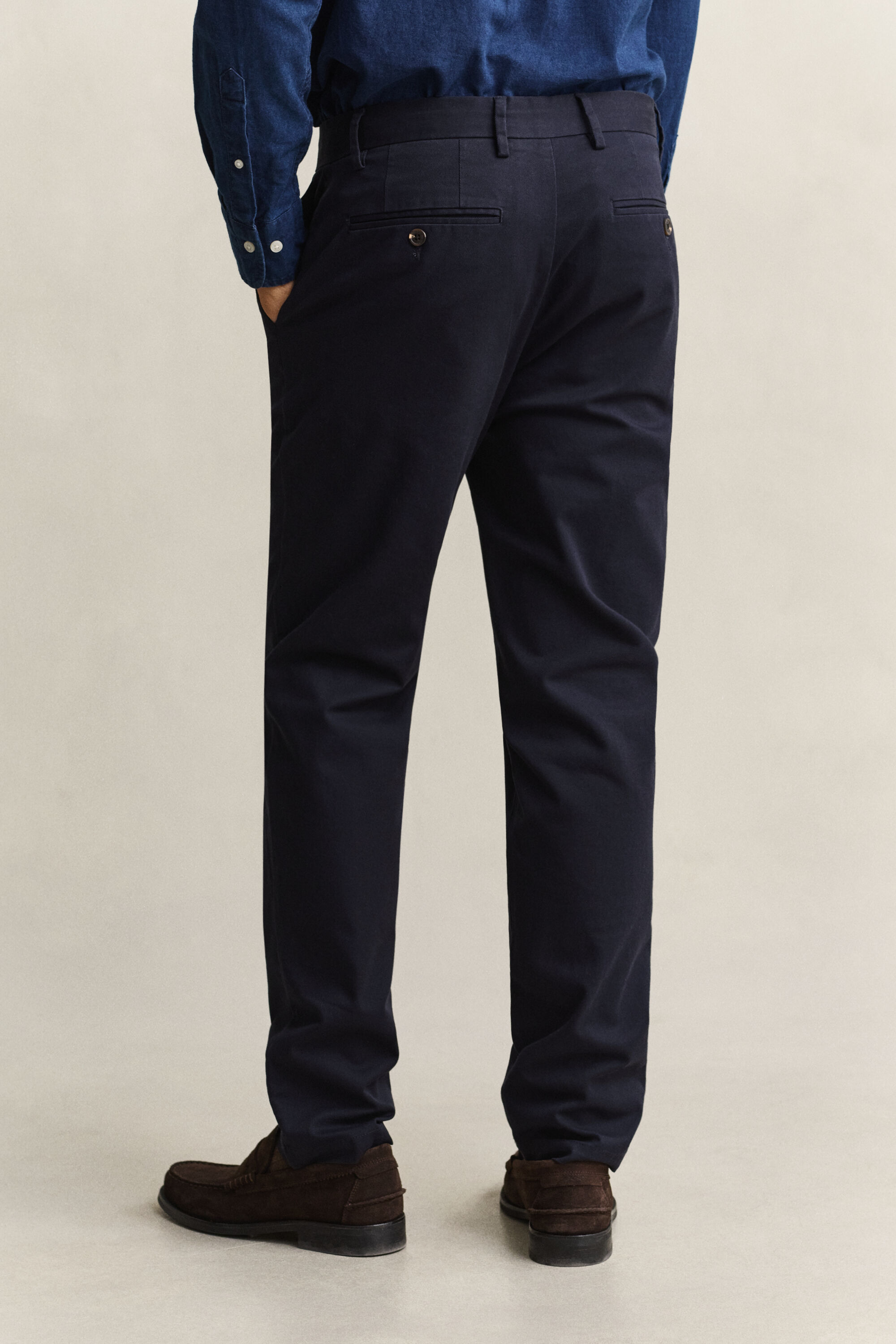 Calças chino elegantes slim fit