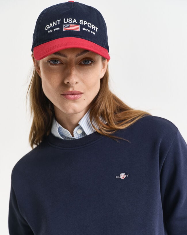 Vestido desportivo com decote redondo Shield