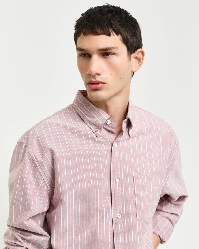 Camisa Oxford Heritage &agrave;s riscas relaxed fit