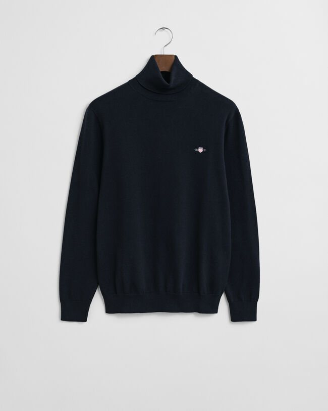 Sweatshirt clássico de gola alta em algodão