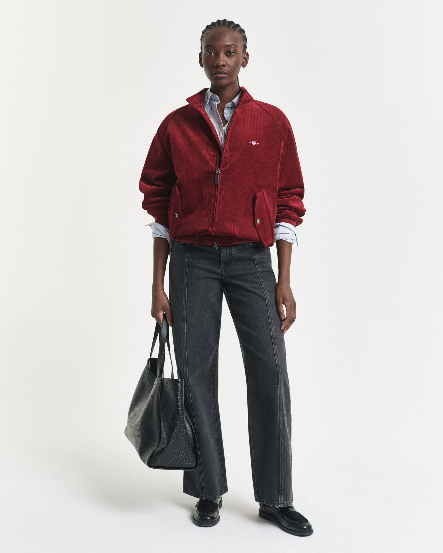 Calças de ganga com perna a direito relaxed fit