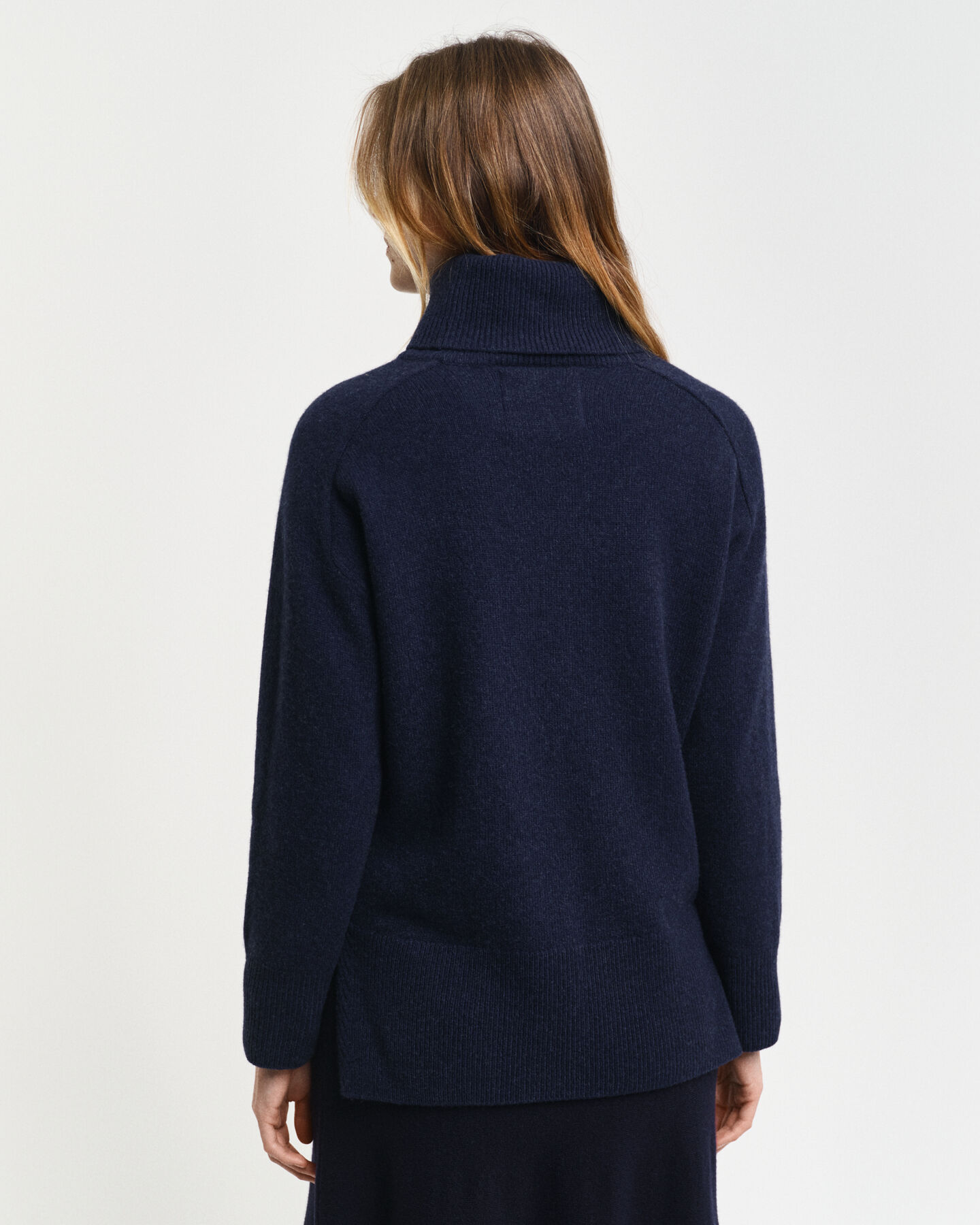 Camisola de gola alta Herringbone Detail