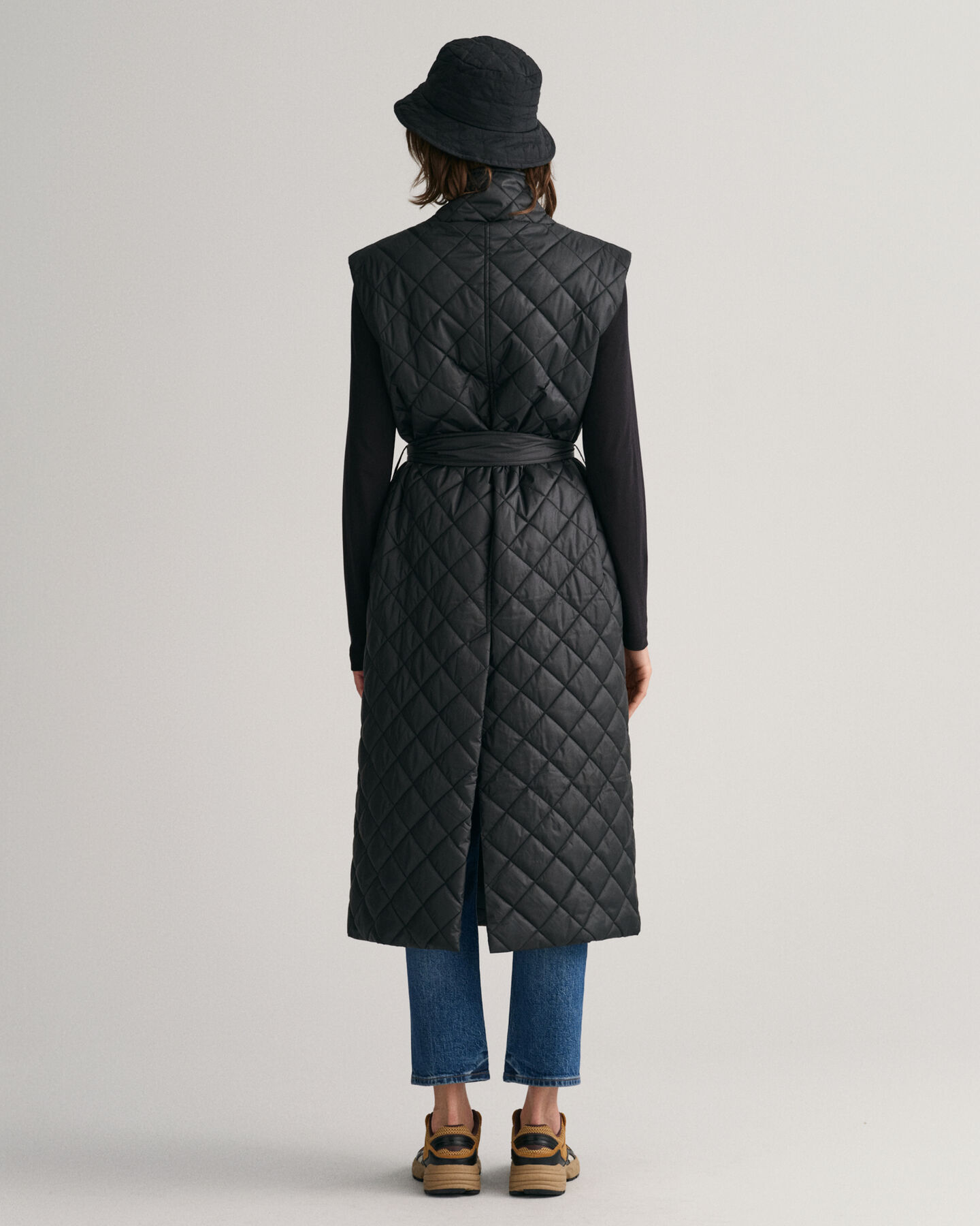 Colete acolchoado comprido