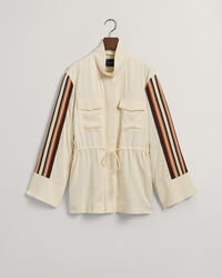 Casaco às riscas relaxed fit