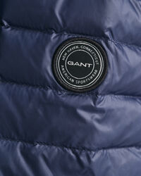 Blus&atilde;o de penas acolchoado leve e brilhante Teens