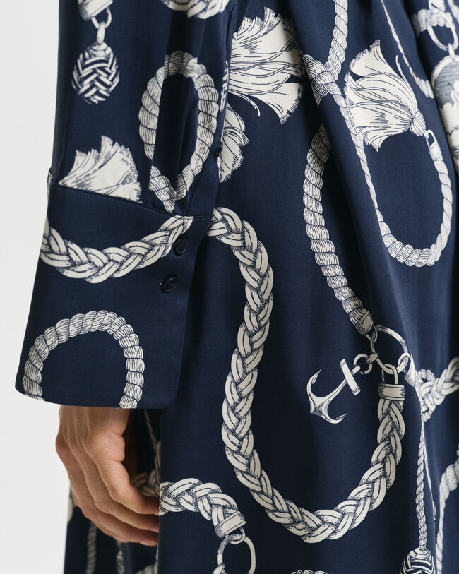 Vestido-camisa Sailing Print