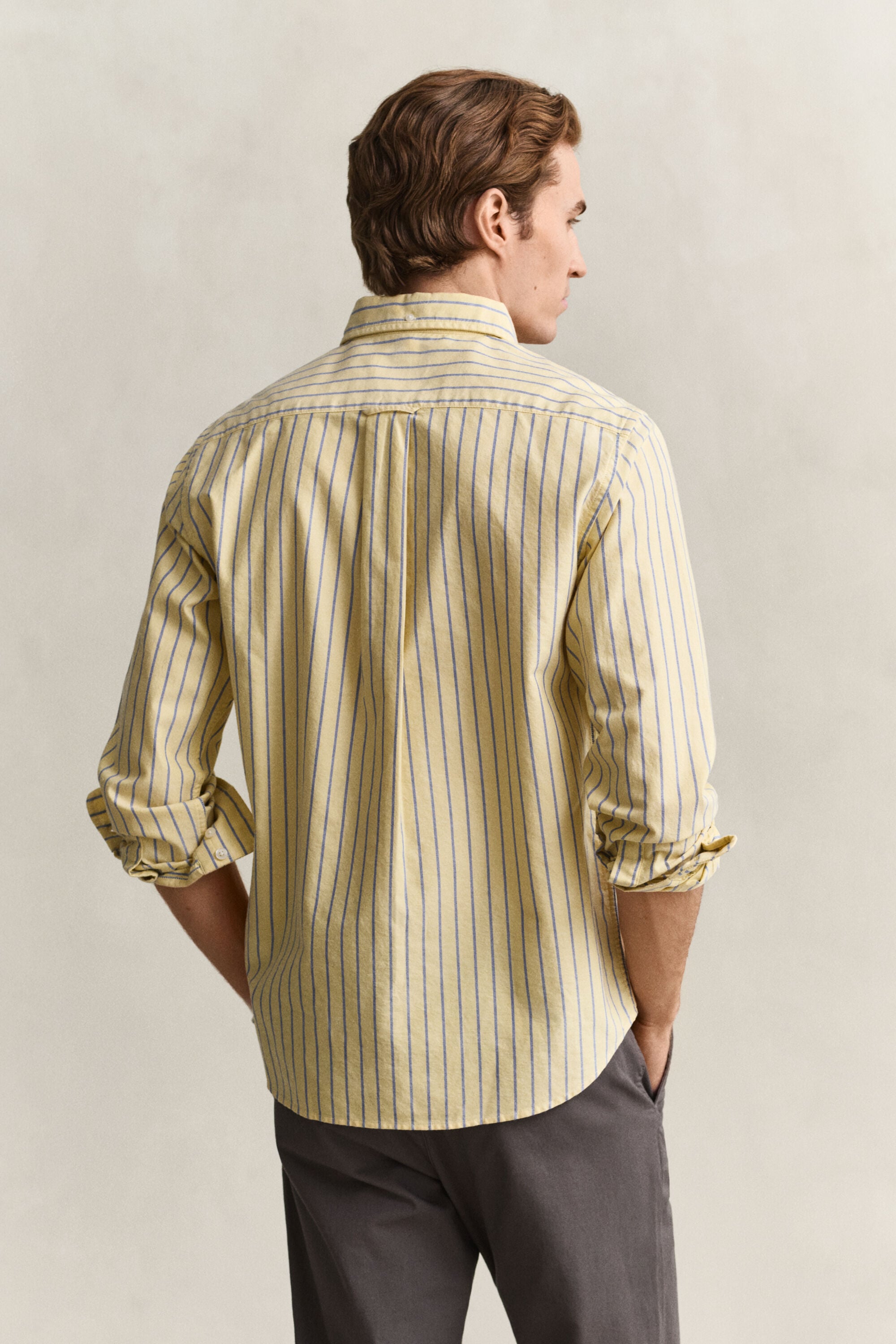 Camisa Oxford às riscas Classic