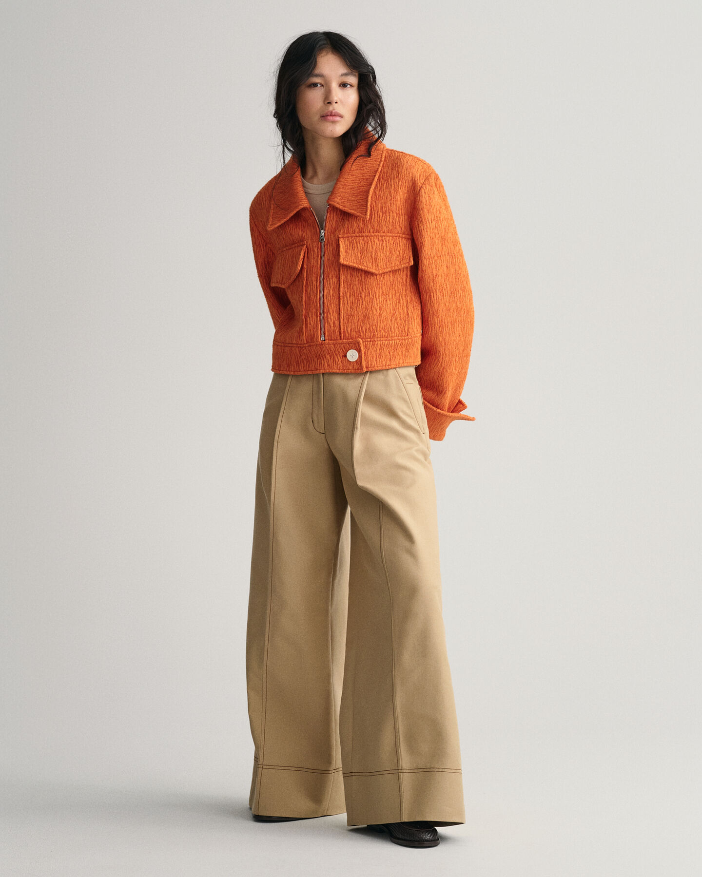 Casaco curto Bouclé