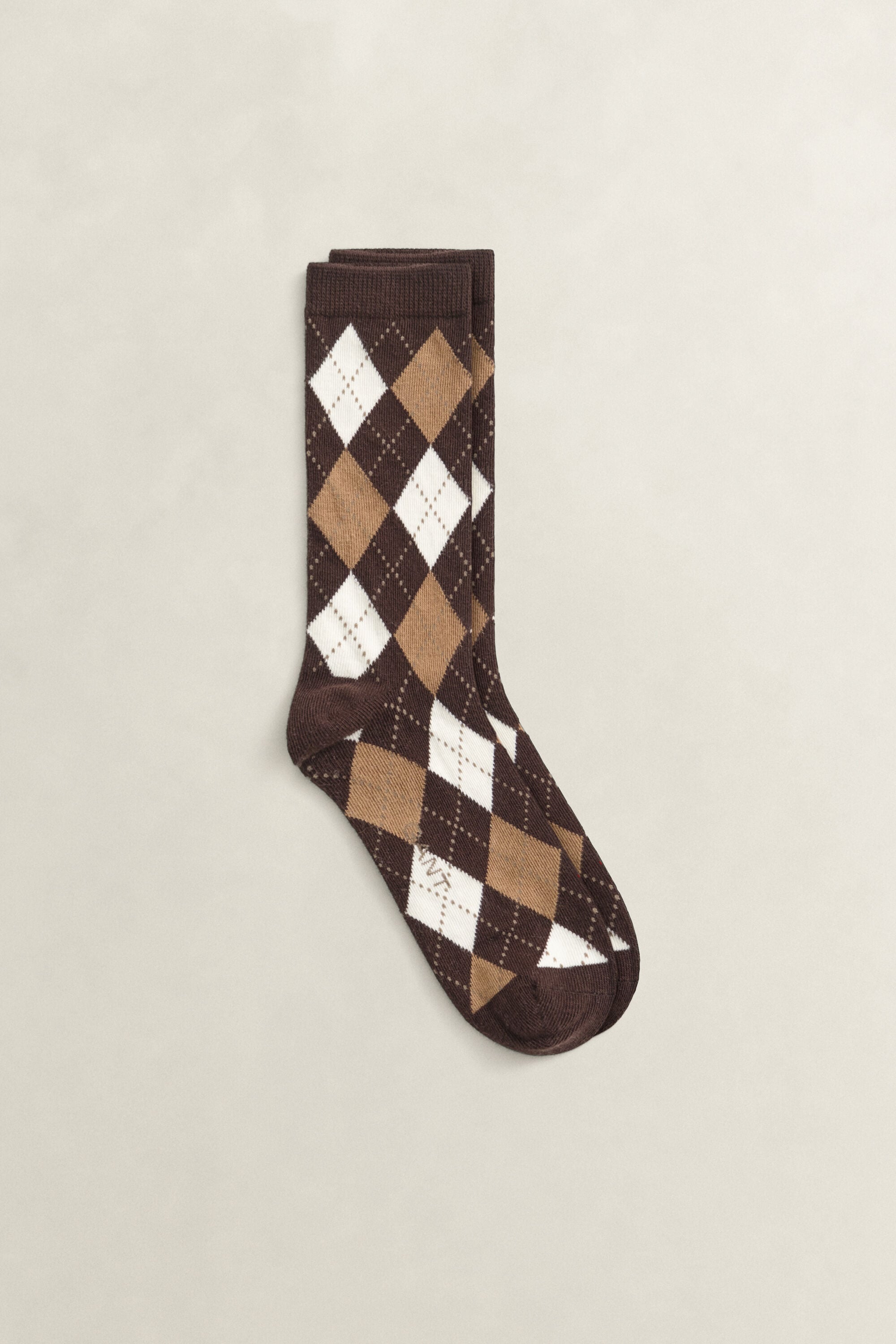 Meias com padrão de xadrez Argyle