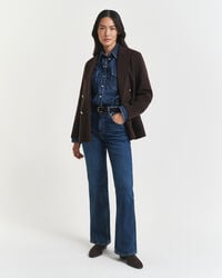 Blazer Club cosido à mão regular fit