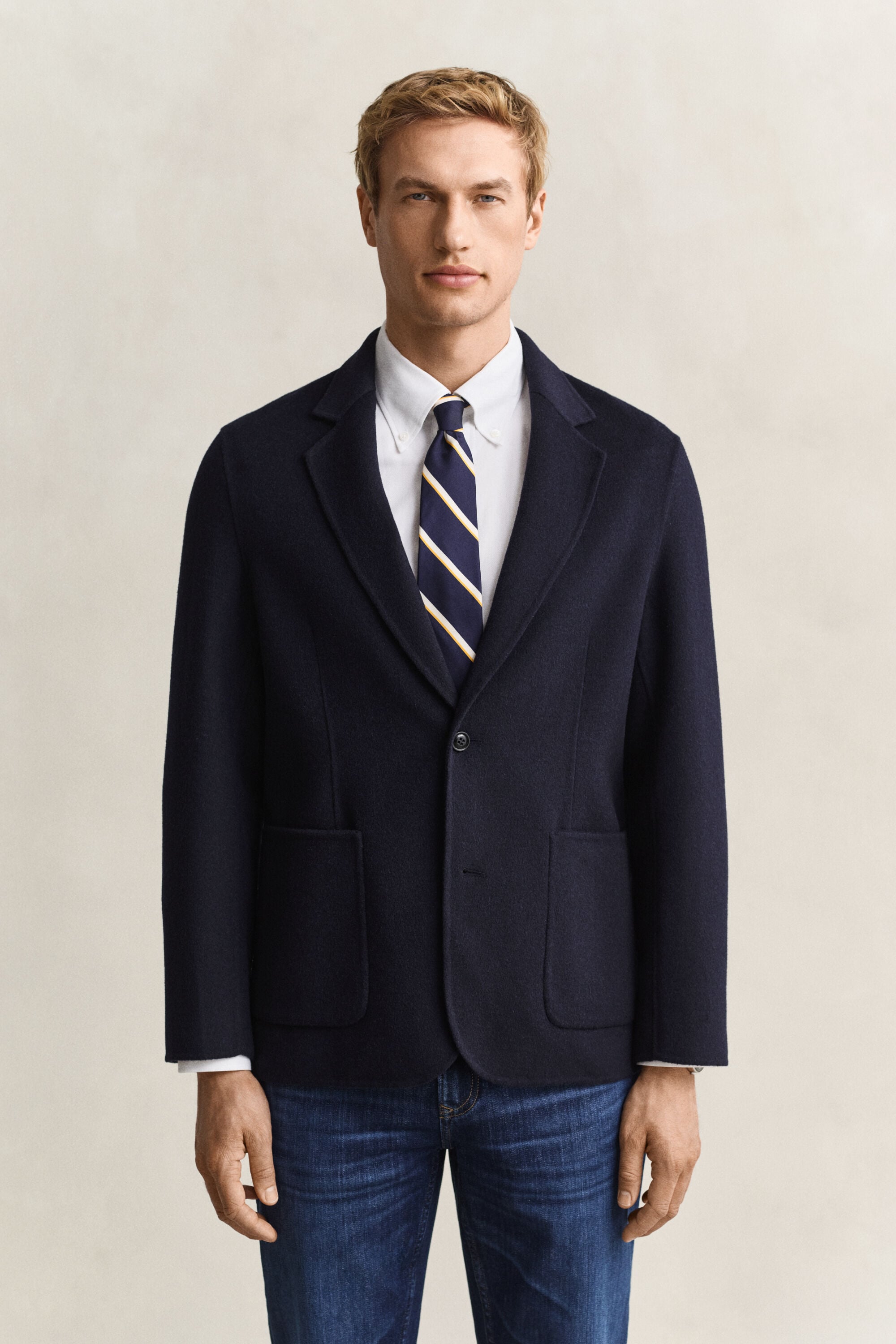 Blazer cosido à mão