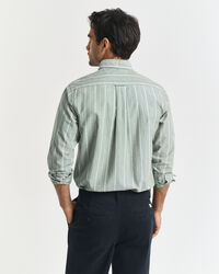 Camisa Oxford clássica às riscas regular fit