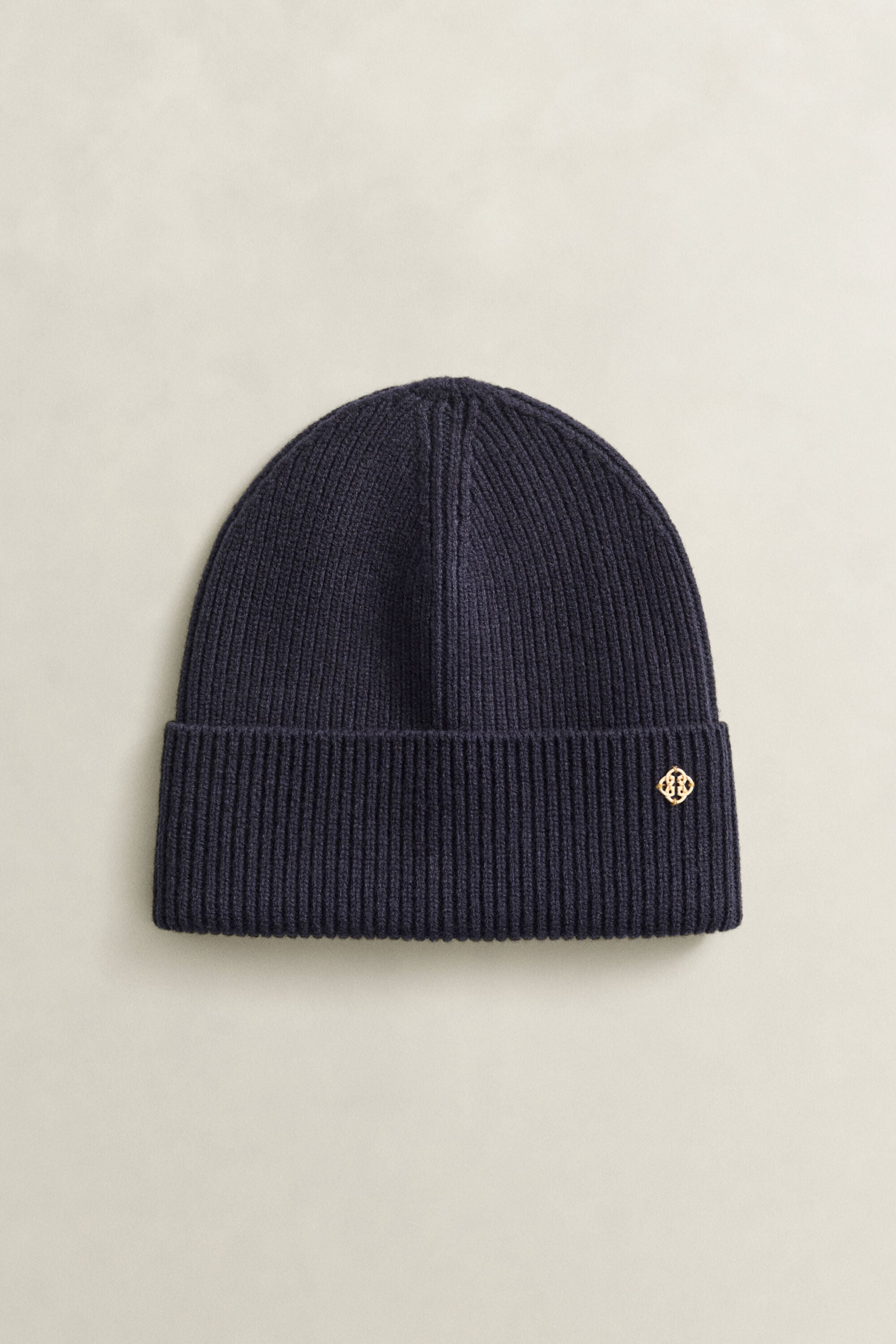 Gorro em lã canelada